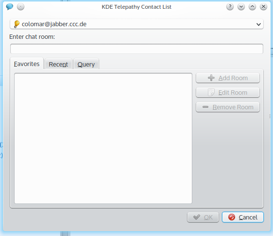 Screen shot of Join Chat dialog before redesign